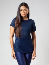 Camisa Meia Lua Listras Marinho