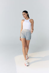 Short Feminino Run Pro Cinza