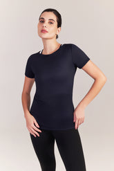 Camiseta Feminina Crepe Preta