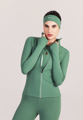 Casaco Slim Verde Sálvia