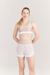 Short Feminino Run 360 Bege