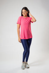 Camisa Alongada Dry Line Rosa