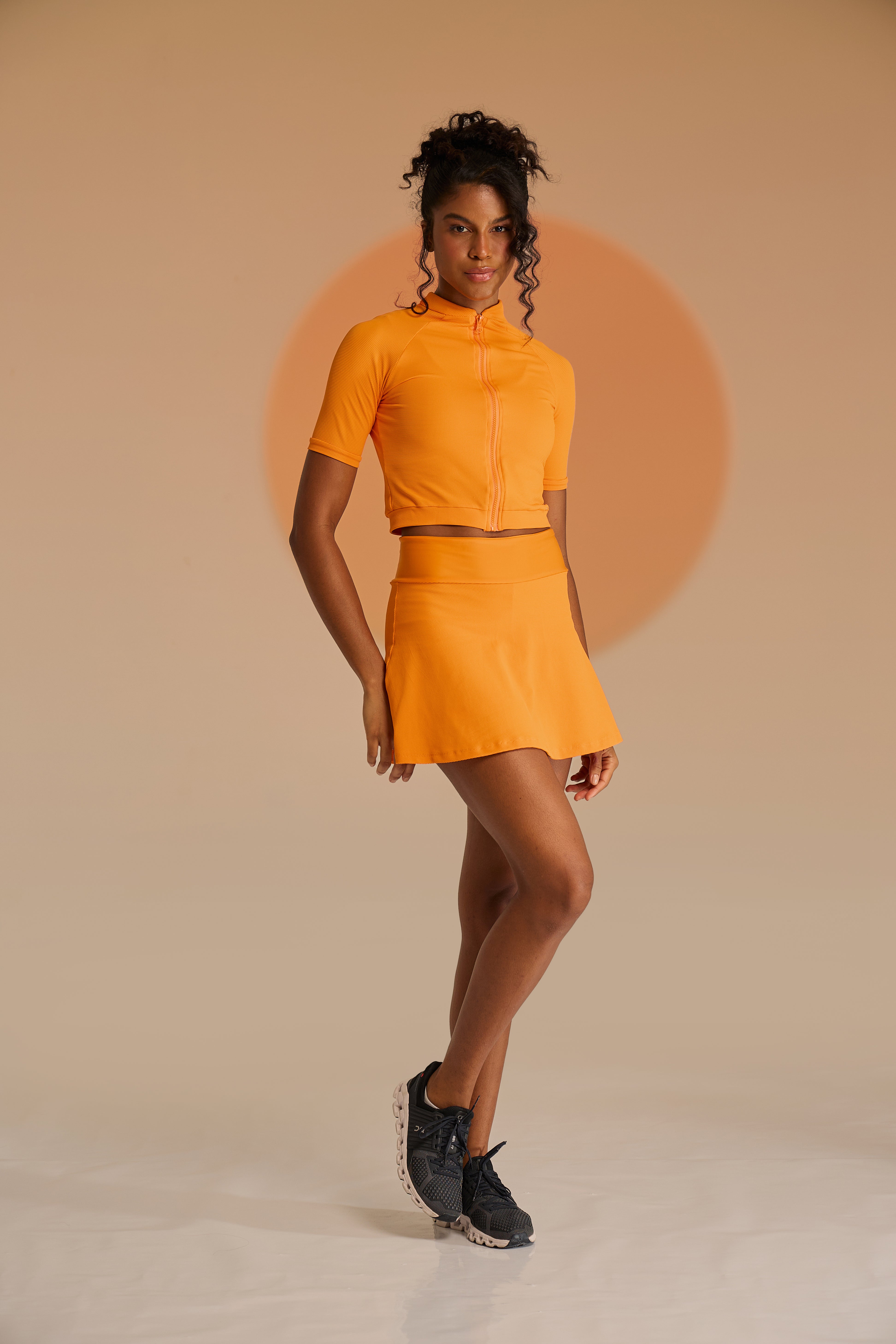 Casaco Cropped Summer Laranja