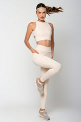 Calça Legging Essence Off White
