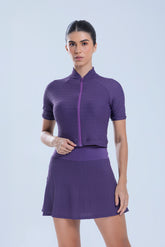 Casaco Cropped Summer Grain - Roxo