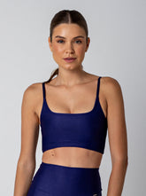 Top Thay Alças Finas Marinho