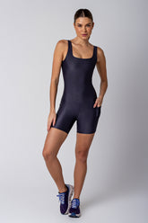 Macacão Curto Bolsos Laterais - Chumbo