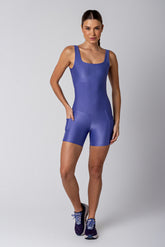 Macacão Curto Bolsos Laterais - Lilás