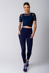 Calça Bolsos Laterais Marinho