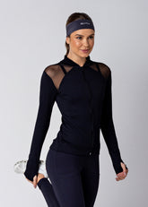 Casaco Rec. Textura M. Longa Preto