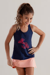 Regata Feminina Inf. Pink Waves Marinho
