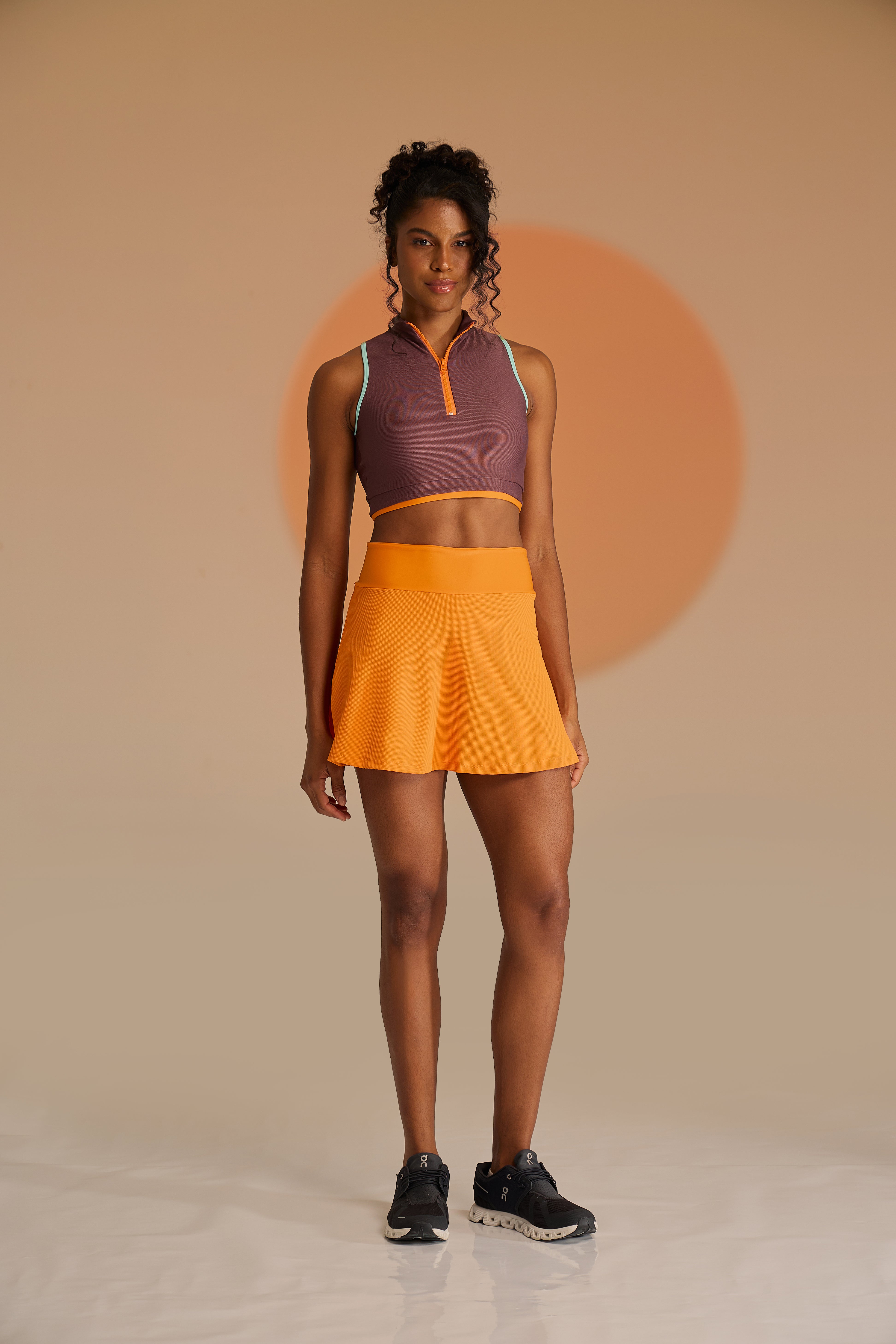 Short saia Summer Laranja