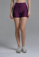 Short Metalic Roxo