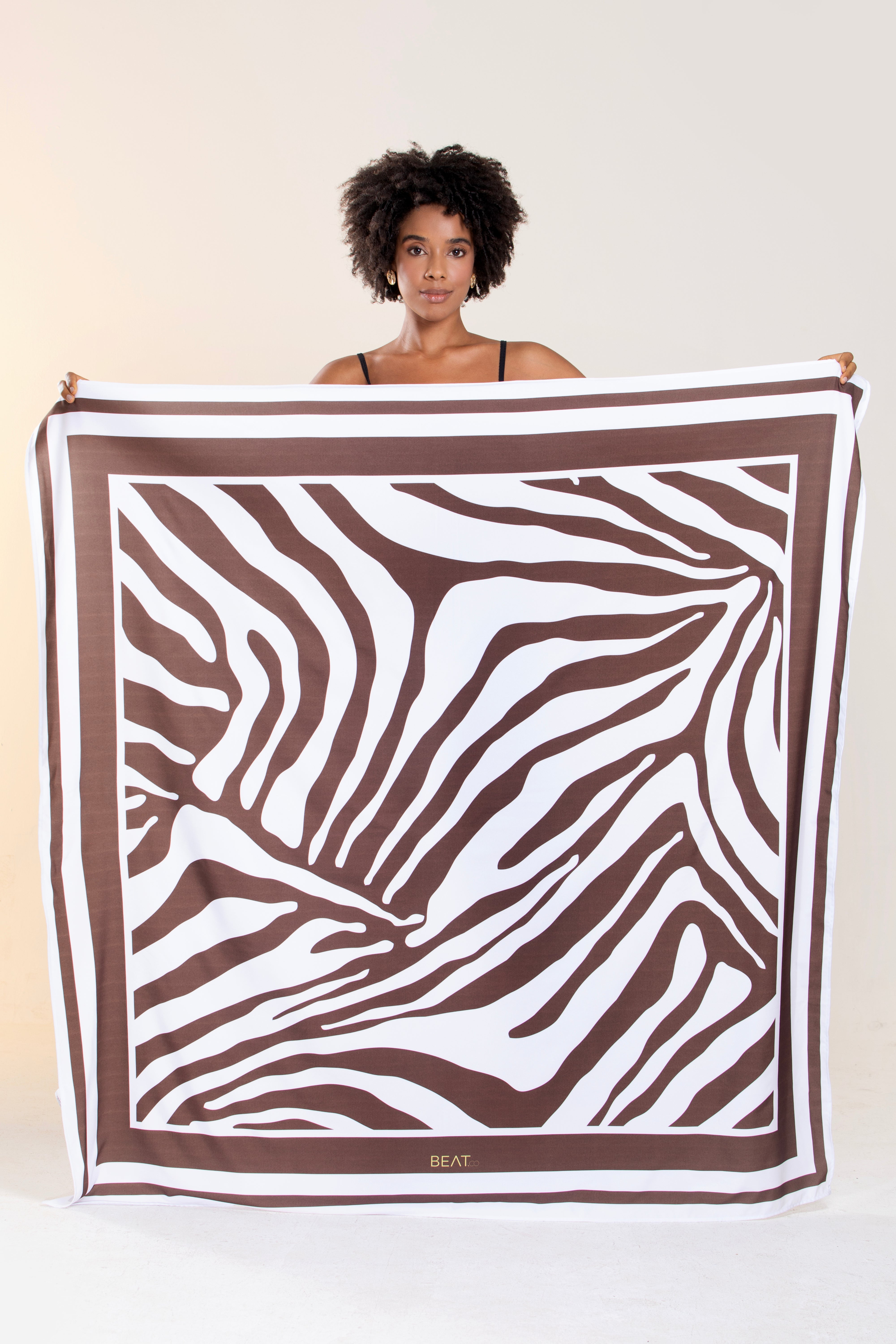 Pareô Zebra Marrom