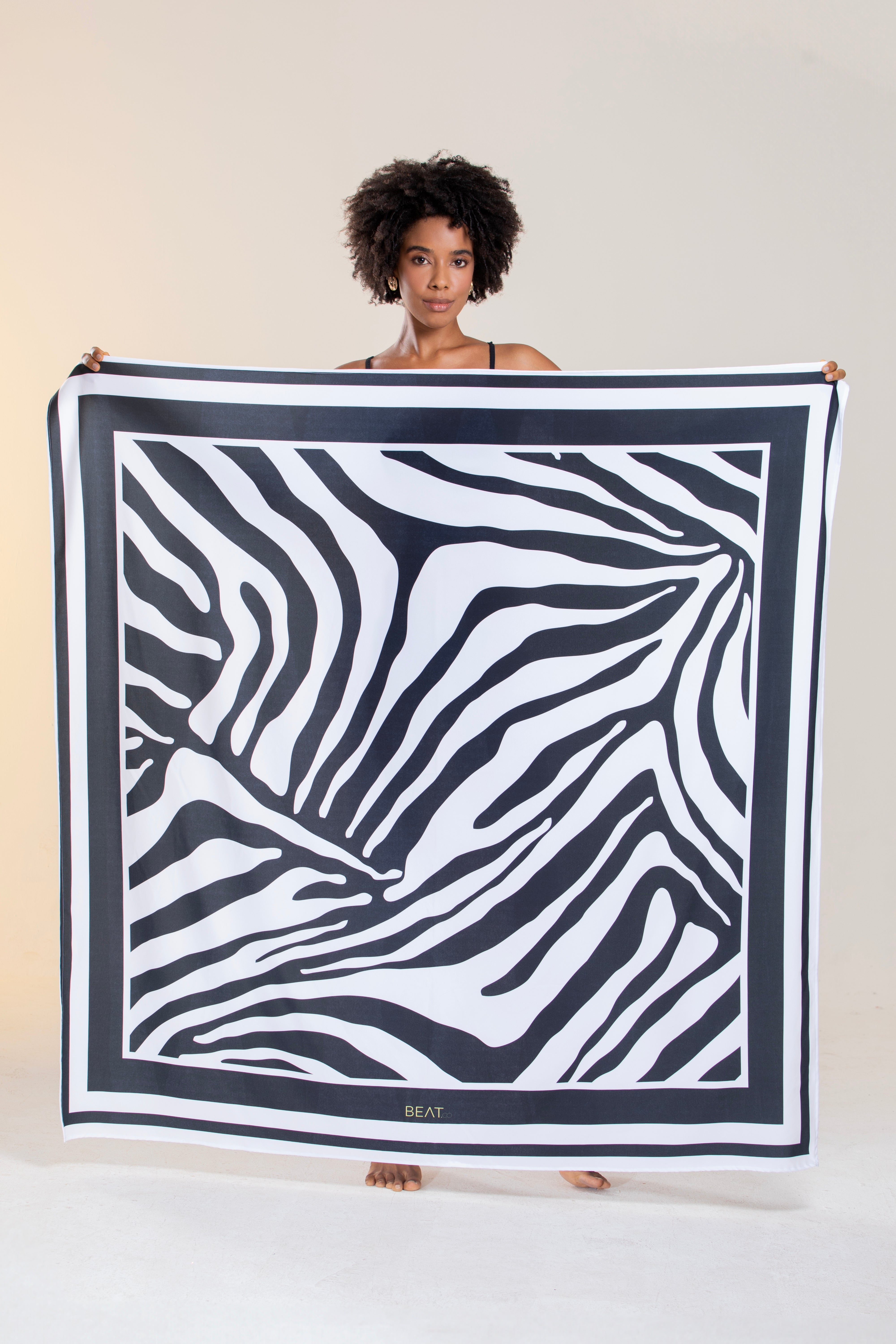 Pareô Zebra Preto